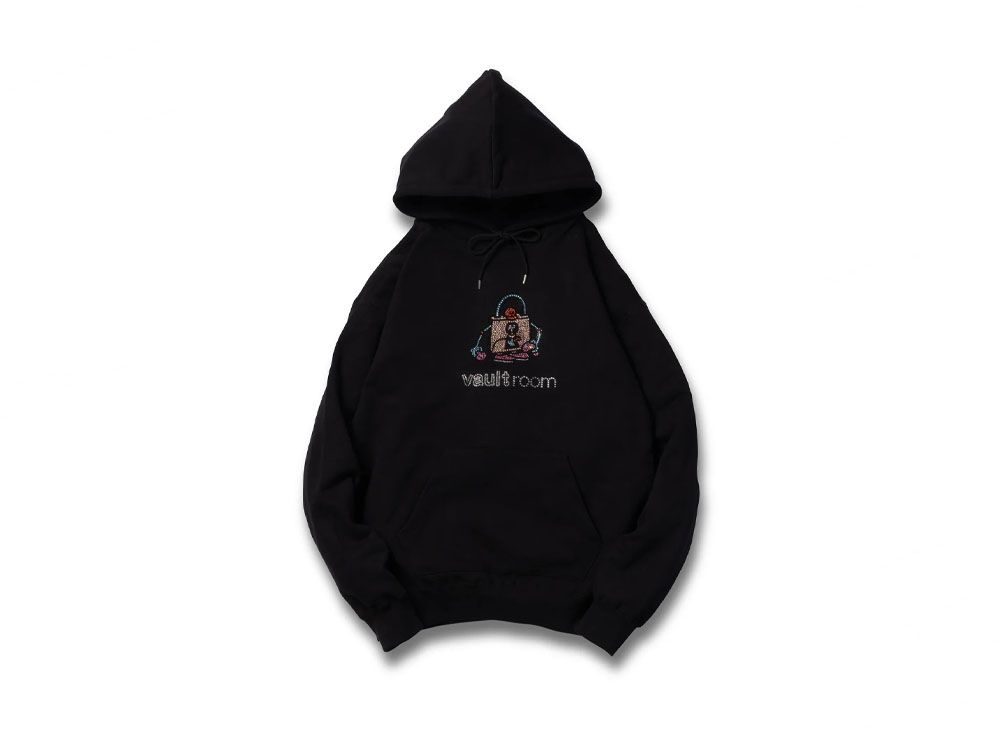 VAULTROOM Rhinestone Logo Hoodie 