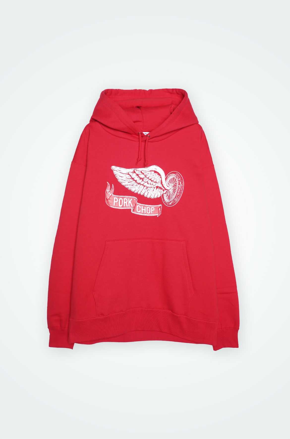 PORKCHOP x MASSES SWEAT HOODED FLYING WEEL P 