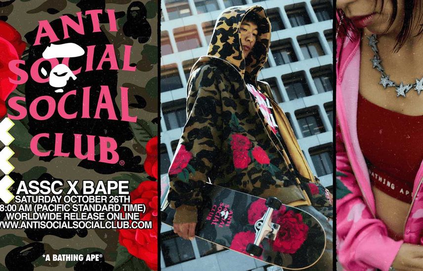 10/26発売|Anti Social Social Club × A BATHING APE® collection|抽選/販売/定価情報