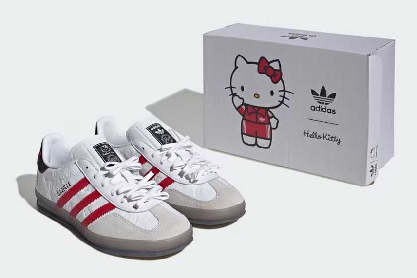 11/1発売|Hello Kitty × adidas Originals Women's Gazelle Indoor "Footwear White/Red/Core Black"|抽選/販売/定価情報