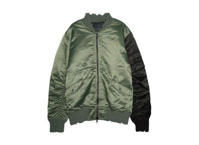 ジョルジオブラット 袖ダメージ加工ボンバージャケット ジョルジオブラット 袖ダメージ加工ボンバージャケット