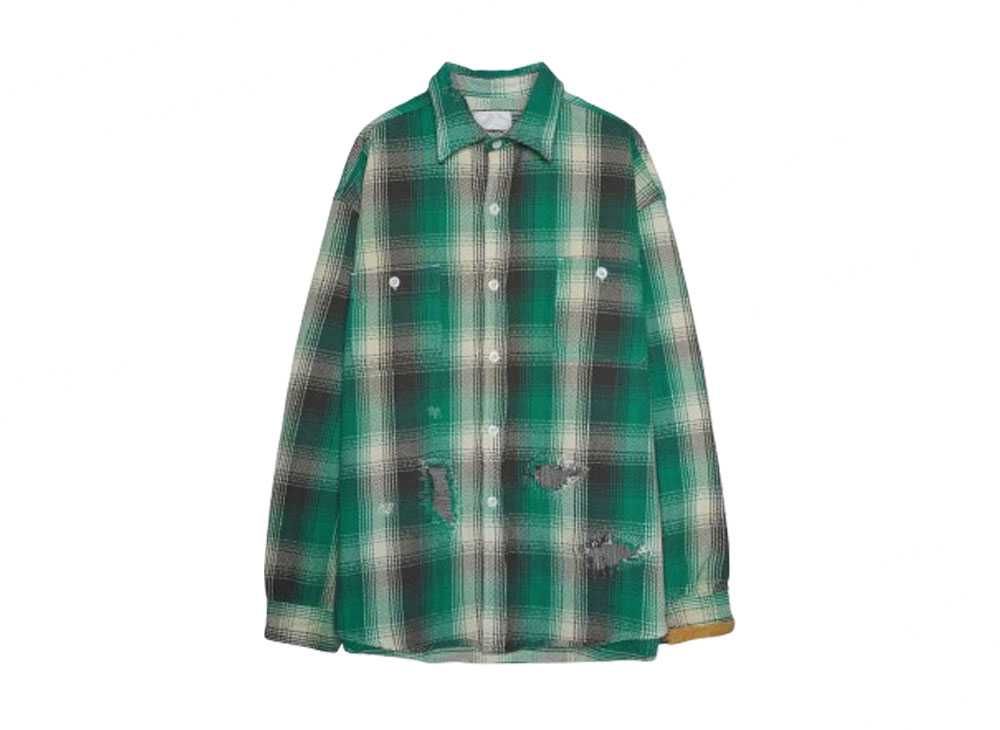 BOW WOW HEAVY WEIGHT FLANNEL SHIRTS AGING 