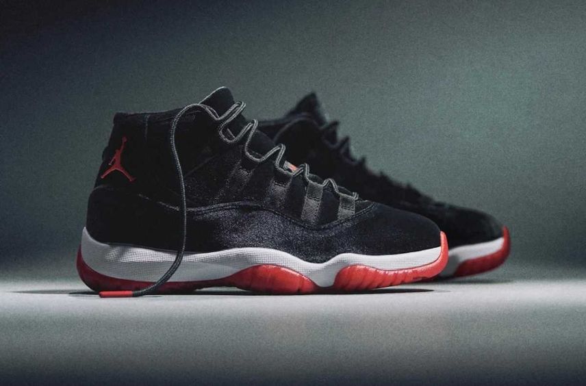 NIKE WMNS AIR JORDAN 11 BRED VELVET新品 Nike Women's Air Jordan 11