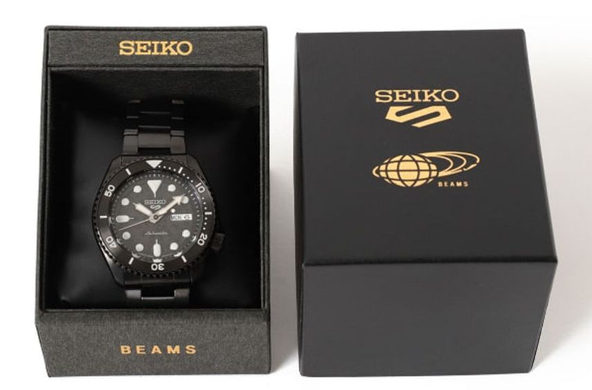 予約受付中|BEAMS Exclusive Seiko / 5 Sports "Black"|抽選/販売/定価情報