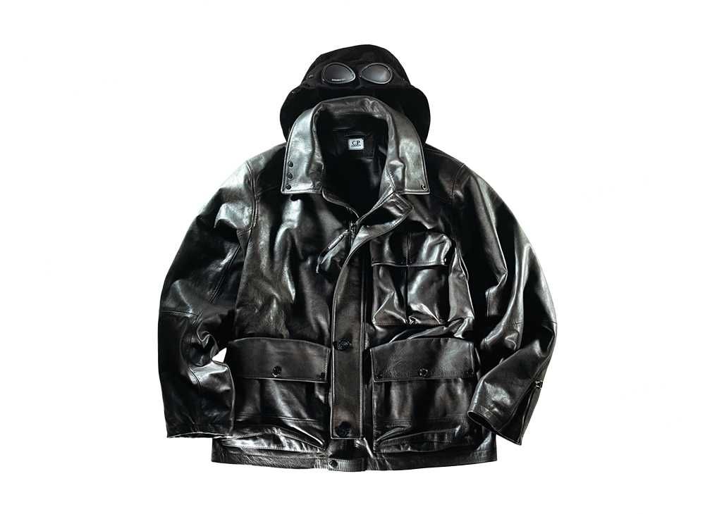 C.P. Company Leather Goggle Jacket 