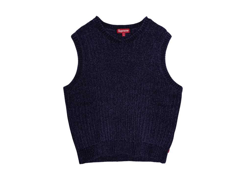supreme sweatshirt vest Navy/small