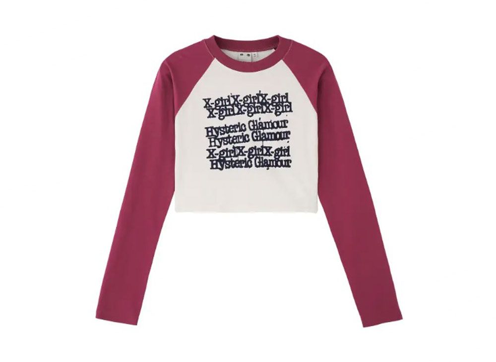 X-girl × HYSTERIC GLAMOUR L/S COMPACT X-girl HYSTERIC GLAMOUR L/S COMPACT TOP