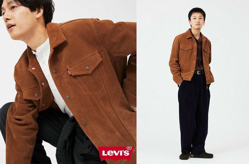 予約受付中|JOURNAL STANDARD relume × Levi’s® Special Edition Type III Suede Trucker Jacket|抽選/販売/定価情報