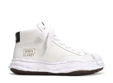 Maison MIHARA YASUHIRO BLAKEY OG Sole Leather High-top Sneaker "White"