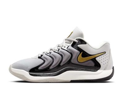 Nike KD 17 "Light Iron Ore/Black/Sail/Metallic Gold" (FJ9487-003/FJ9488-003)