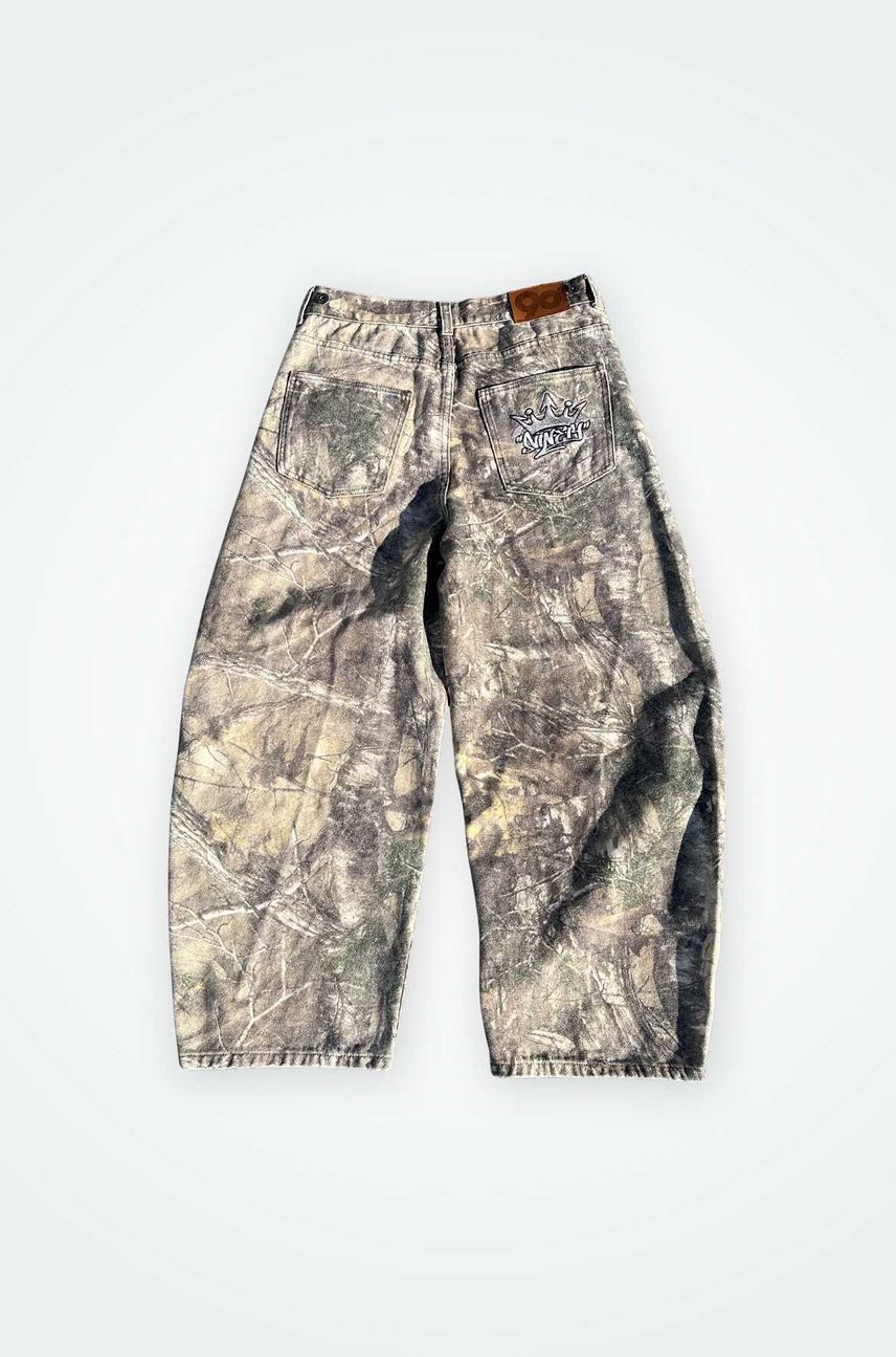 9090 King Logo Slub Denim Pants リアルツリー M リアルツリー9090 King Logo Slub Denim Pants