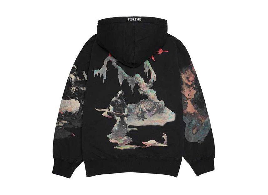 Supreme x Frank Frazetta Zip Up Hooded Sweatshirt Supreme x Frank Frazetta Zip Up Hooded Sweatshirt