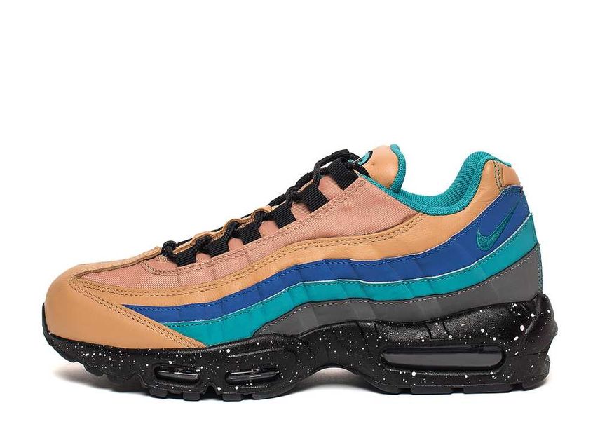 Nike Air Max 95 PRM Praline Turbo Green Cool Grey Mega Blue