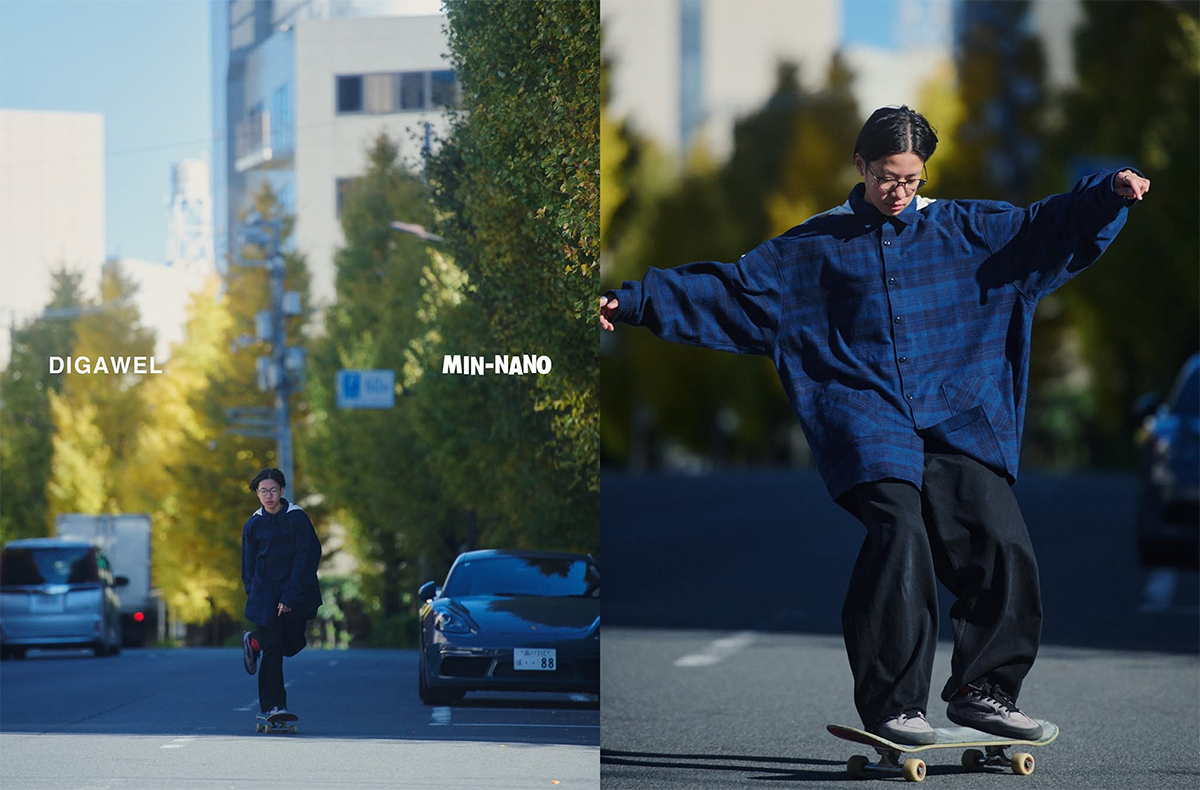 12/14発売|MIN-NANO × DIGAWEL Hoodie Shirt Blouson "Blue"|抽選/販売/定価情報