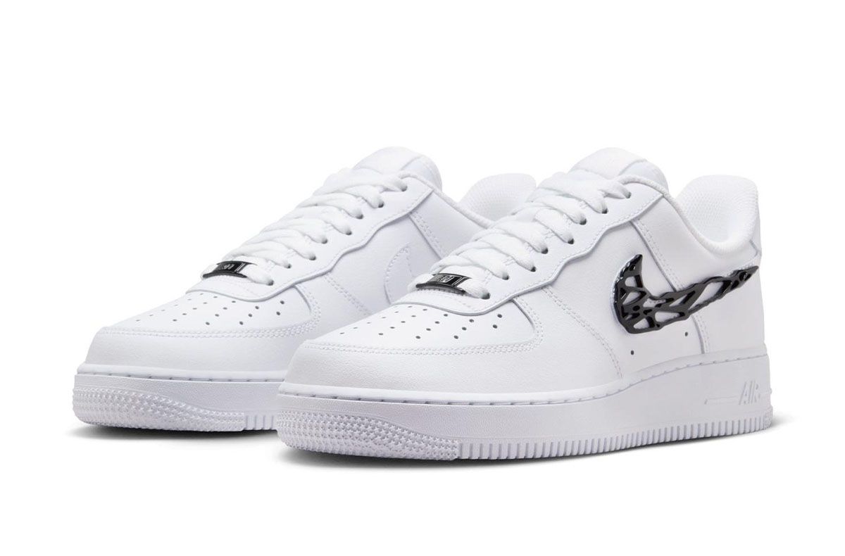12/14発売|Nike Women's Air Force 1 Low '07 LX "Metal Swoosh/White/Black"|抽選/販売/定価情報