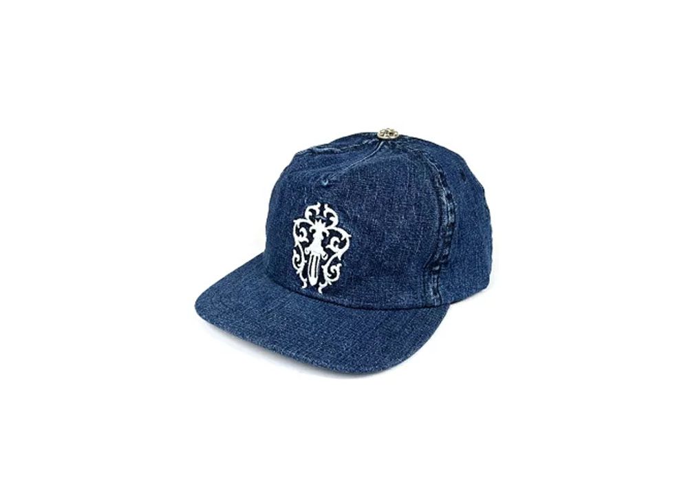 クロムハーツCAP デニムトラッカー ダガー刺繍 クロムハーツ DENIM