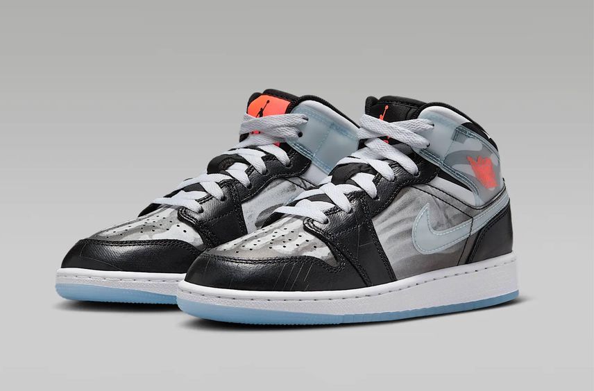 1/6発売|Nike GS Air Jordan 1 Mid SS "X-Ray"|抽選/販売/定価情報