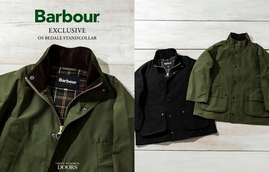 予約受付中|Barbour Exclusive URBAN RESEARCH DOORS 2025 SS OS Bedale Standcollar|抽選/販売/定価情報