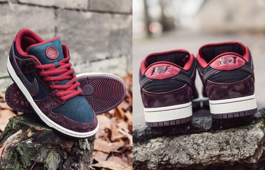 1/22・1/24発売|Riot Skateshop × Nike SB Dunk Low Pro QS "Mahogany and Team Red"|抽選/販売/定価情報