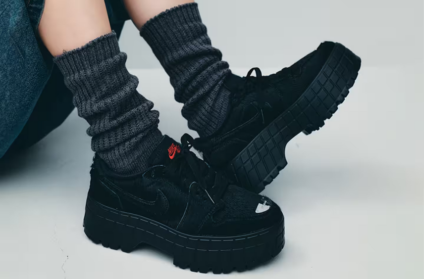NIKE エアジョーダン ブルックリン ブラック 23cm Nike Women's Air Jordan 1 Brooklyn