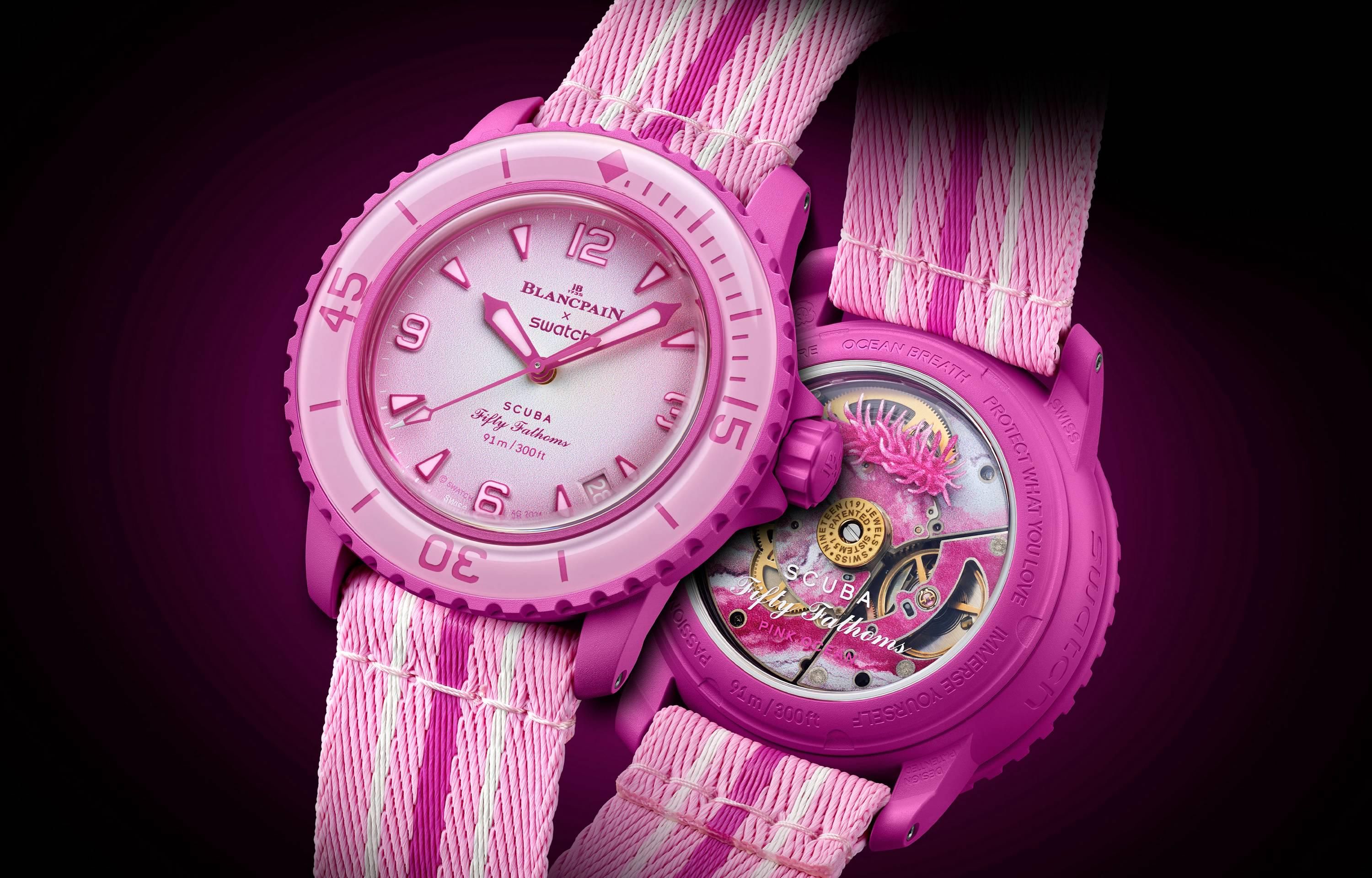 発売中|Blancpain × Swatch Bioceramic Scuba Fifty Fathoms collection "Pink Ocean"|抽選/販売/定価情報