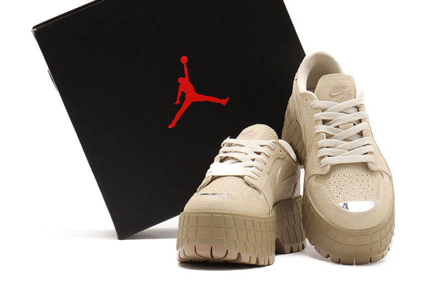 2/18発売|Nike Women's Air Jordan 1 Brooklyn Low "Rattan"|抽選/販売/定価情報