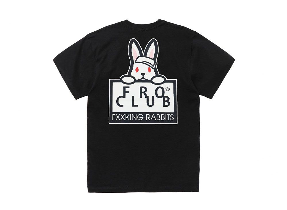 FR2 x Froclub Collaboration With #Fr2 Rabbit Board T-Shirt  