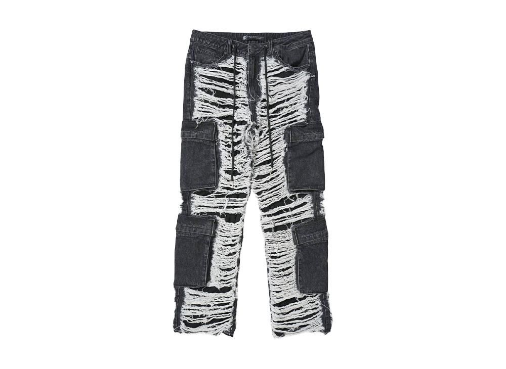 A GOODBADINFLUENCECRUSHCARGODENIM PANTS（A Good Bad Influence 