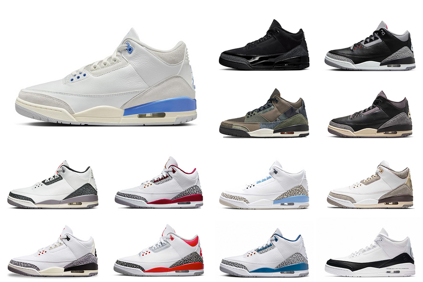 レジェンドの"ある逸話"が元ネタの「Air Jordan 3 "Lucky Shorts"」が発売!過去の人気作とともにAJ3をピックアップ