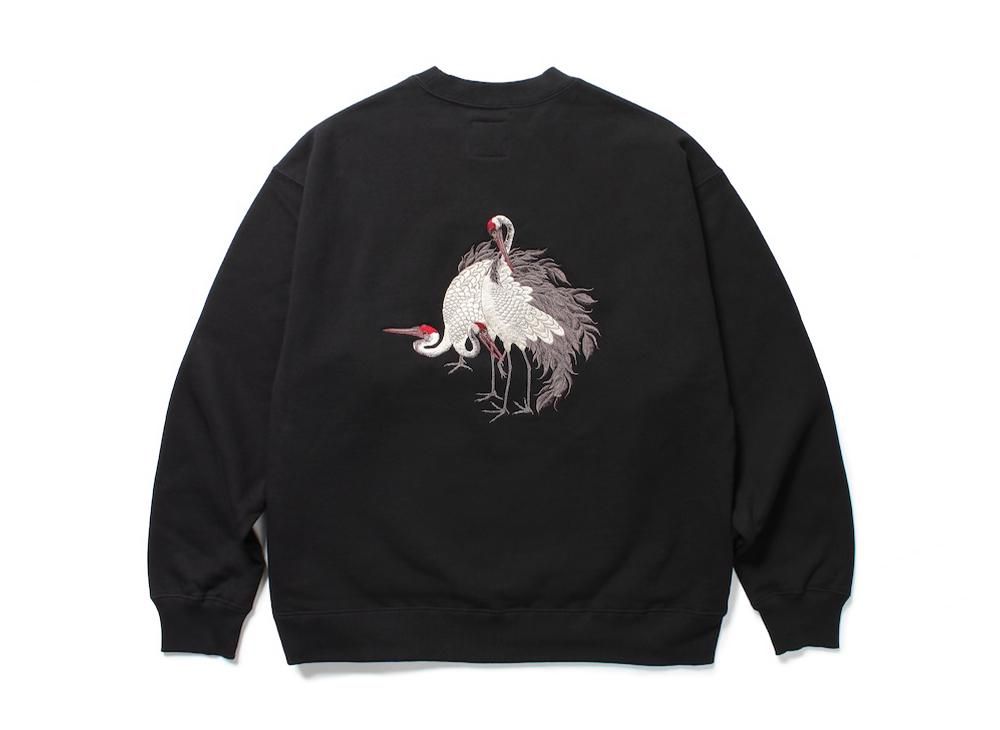 GAKKIN×BUDSPOOL赤目鶴 CREW NECK SWEAT SHIRT