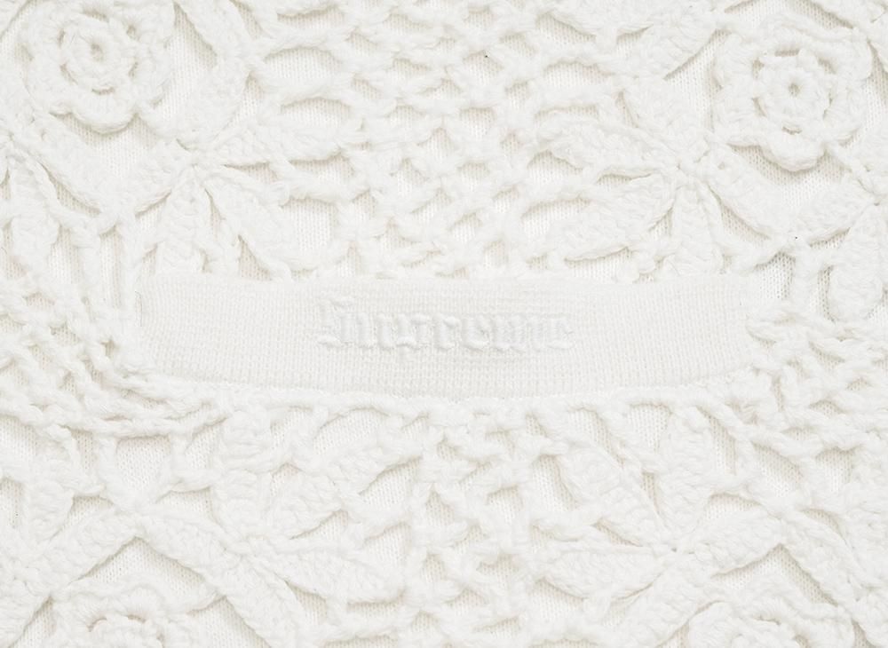 Supreme Crochet Zip Up Cardigan 