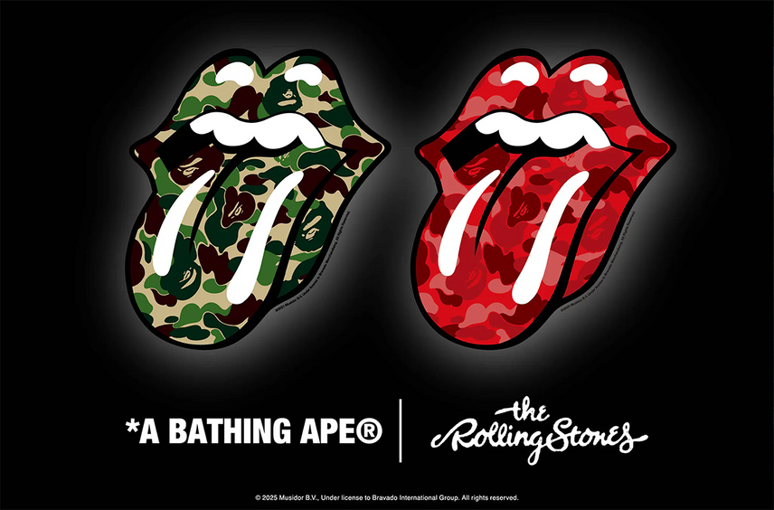 3/15発売|A BATHING APE®︎ × The Rolling Stones collection|抽選/販売/定価情報