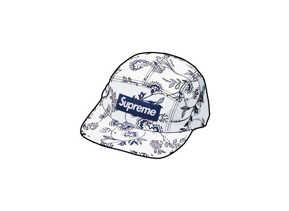 Supreme Floral Jacquard Camp Cap 