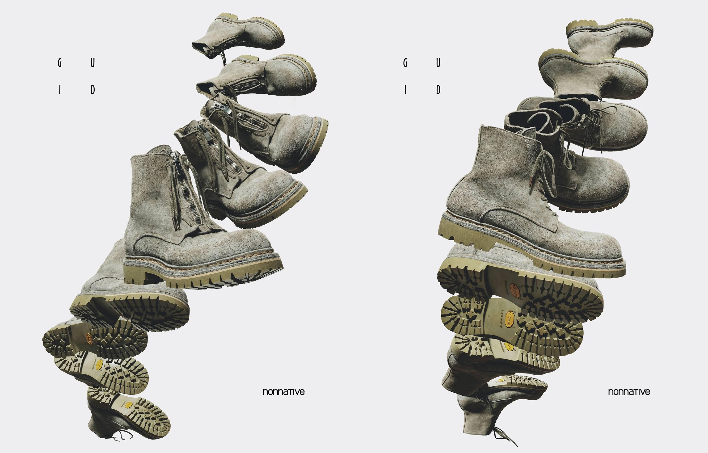 3/22発売|GUIDI × nonnative Zipper Unit Boots Big Daddy "Vintage Khaki"|抽選/販売/定価情報