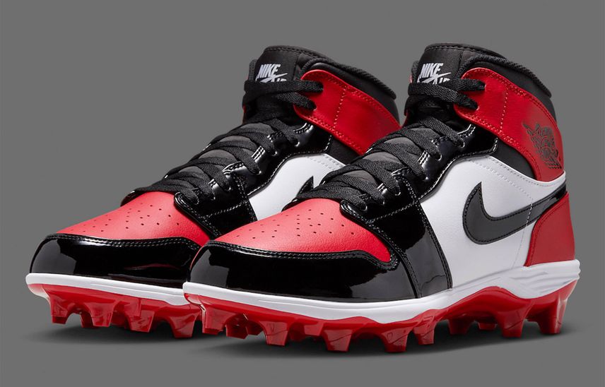 最新リーク|Nike Air Jordan 1 Mid TD Cleat "Bred Toe"|抽選/販売/定価情報