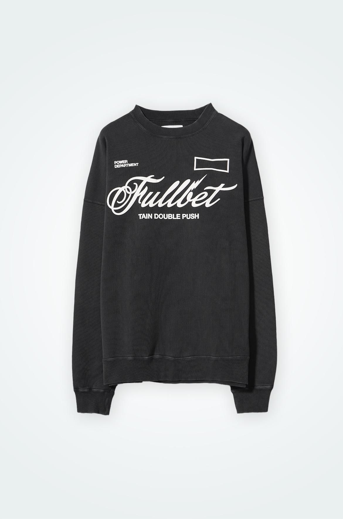 タインダブルプッシュ フルベット クルーネック スウェット 