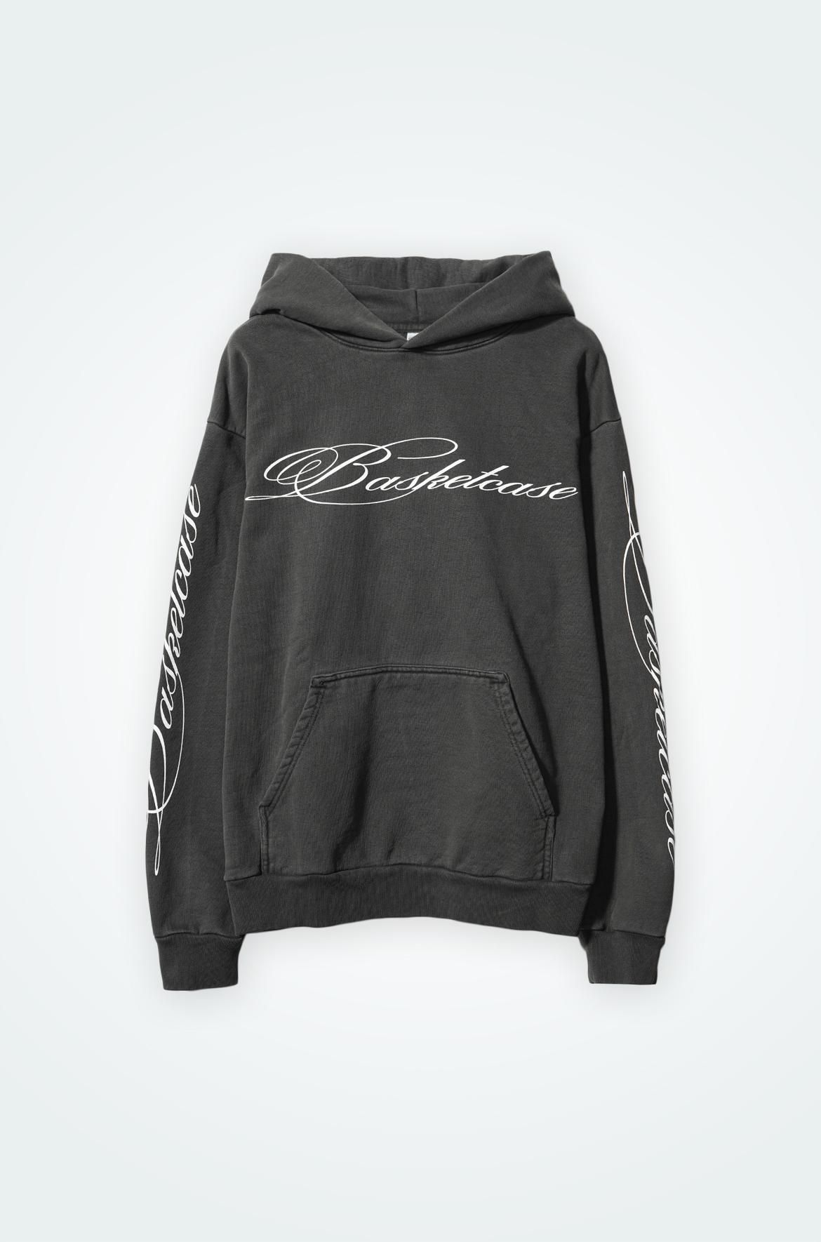 トップス Basketcase SCRIPT, hoodie VINTAGE BLACK SCRIPT-HOODIE-