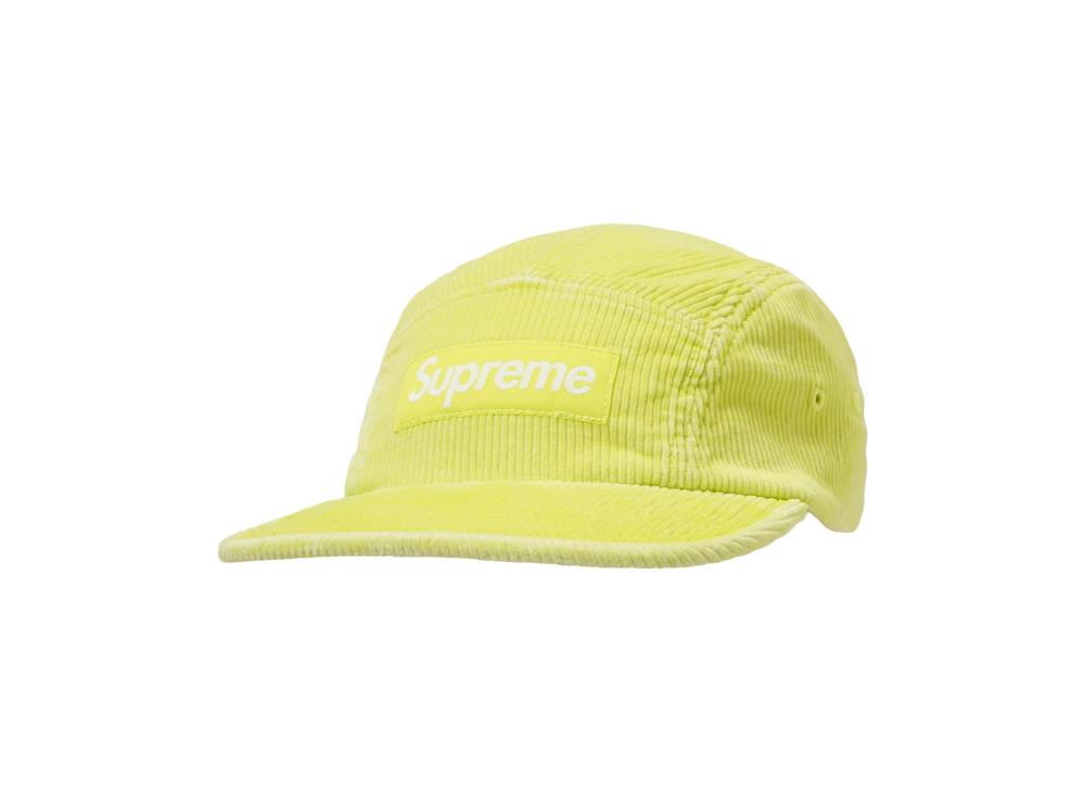 Supreme Corduroy Camp Cap "Neon Yellow"