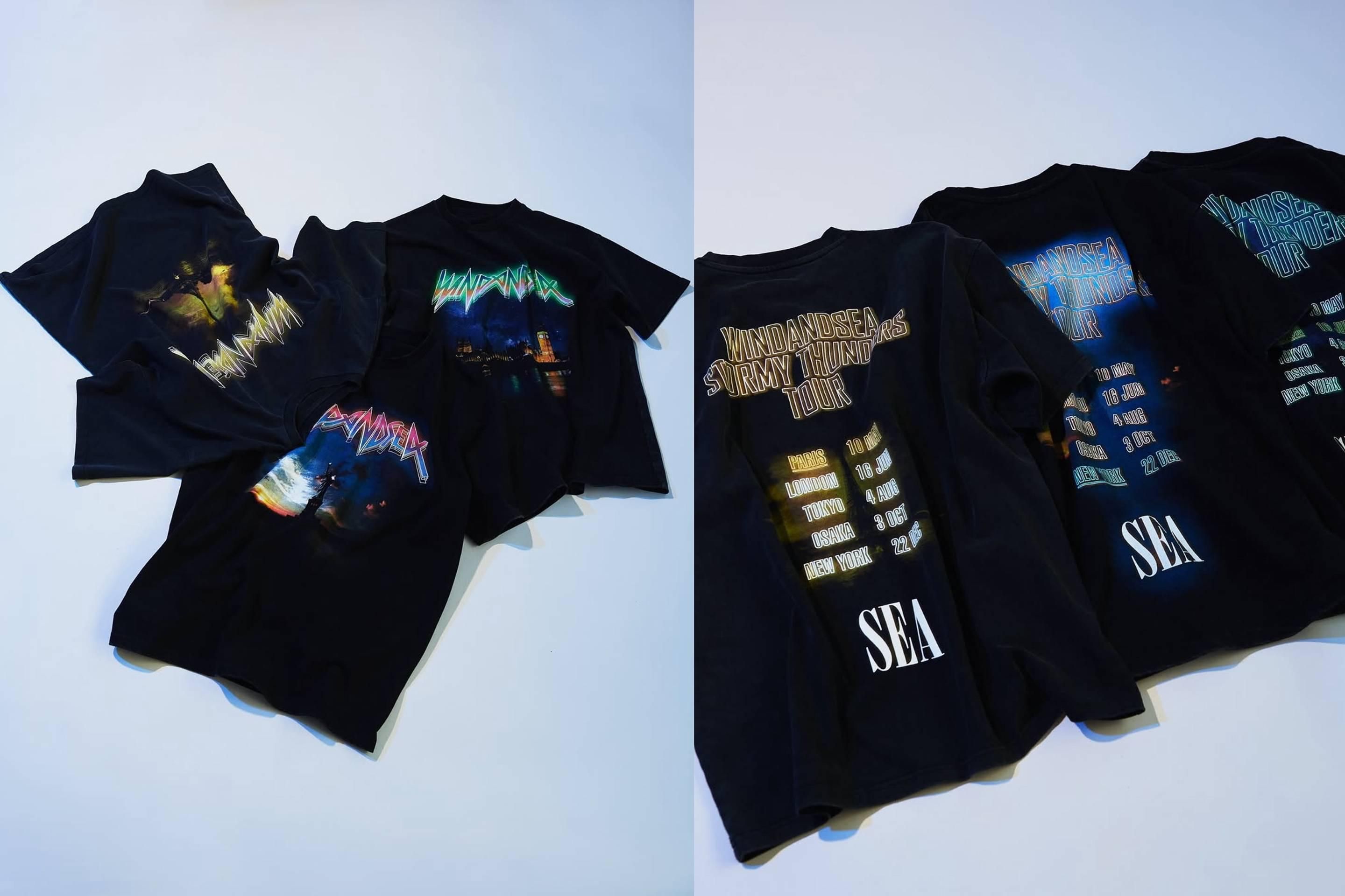 6/14〜予約開始|WIND AND SEA BAND World tour (PARIS/LONDON/NEW YORK) T-Shirt|抽選/販売/定価情報