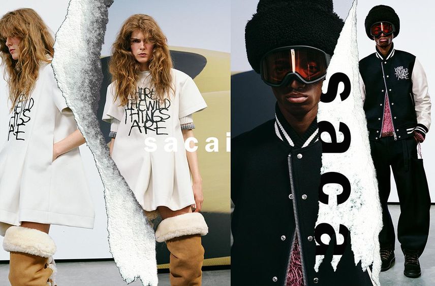 sacai AW 2025 collection 1st deliveryが6月13日より発売