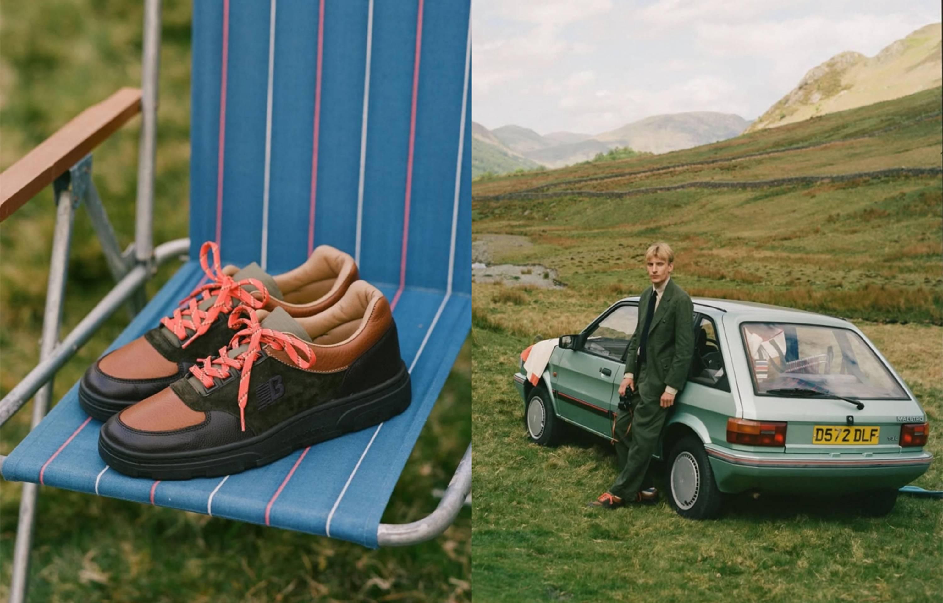 Drake’s◆ブラウンオレンジ×オフホワイト×グリーン 6/27発売｜Drake's × New Balance Allerdale 