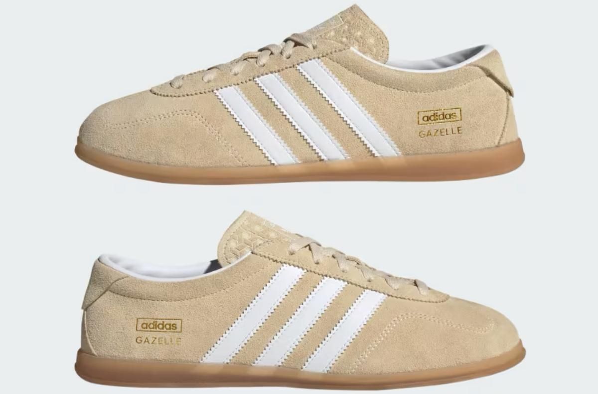 国内配送 adidas GAZELLE LO PRO W SAND GREY/F.WHITE/GUM Adidas Gazelle Low Pro W Sneaker » jetzt online kaufen!