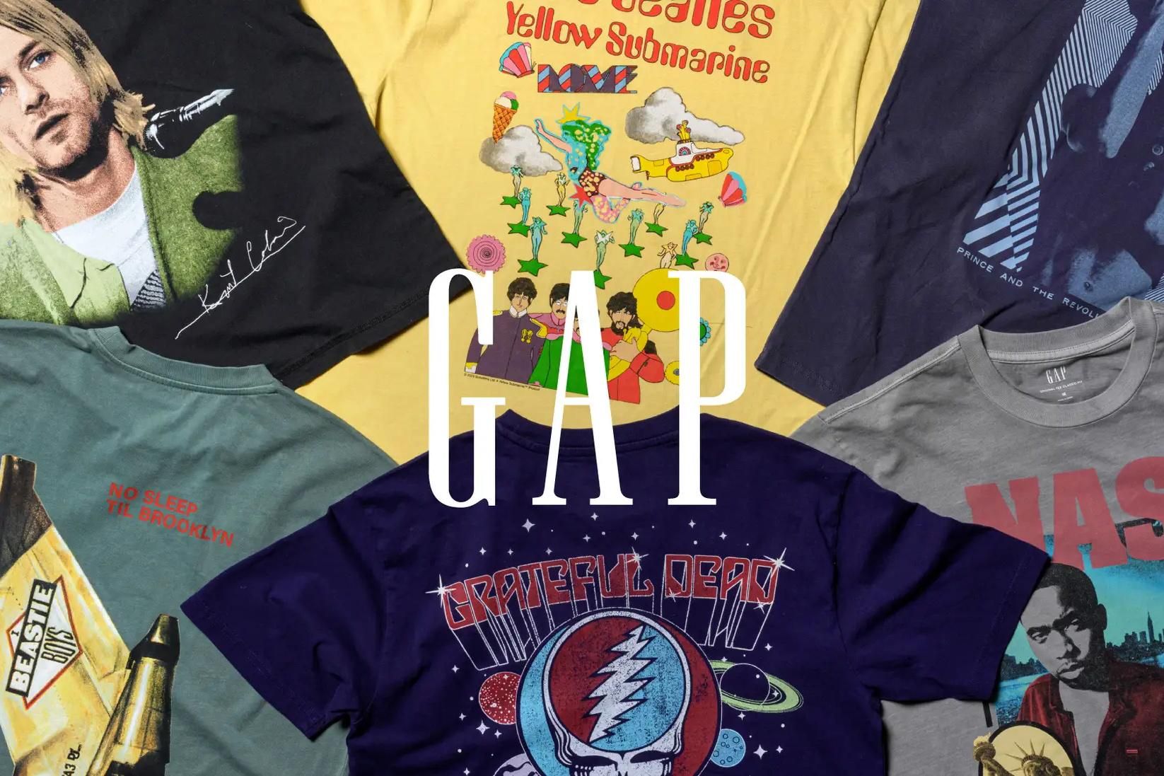 ヴィンテージTシャツ 7/1発売｜Gap Vintage Music Tees collection｜抽選/販売/定価