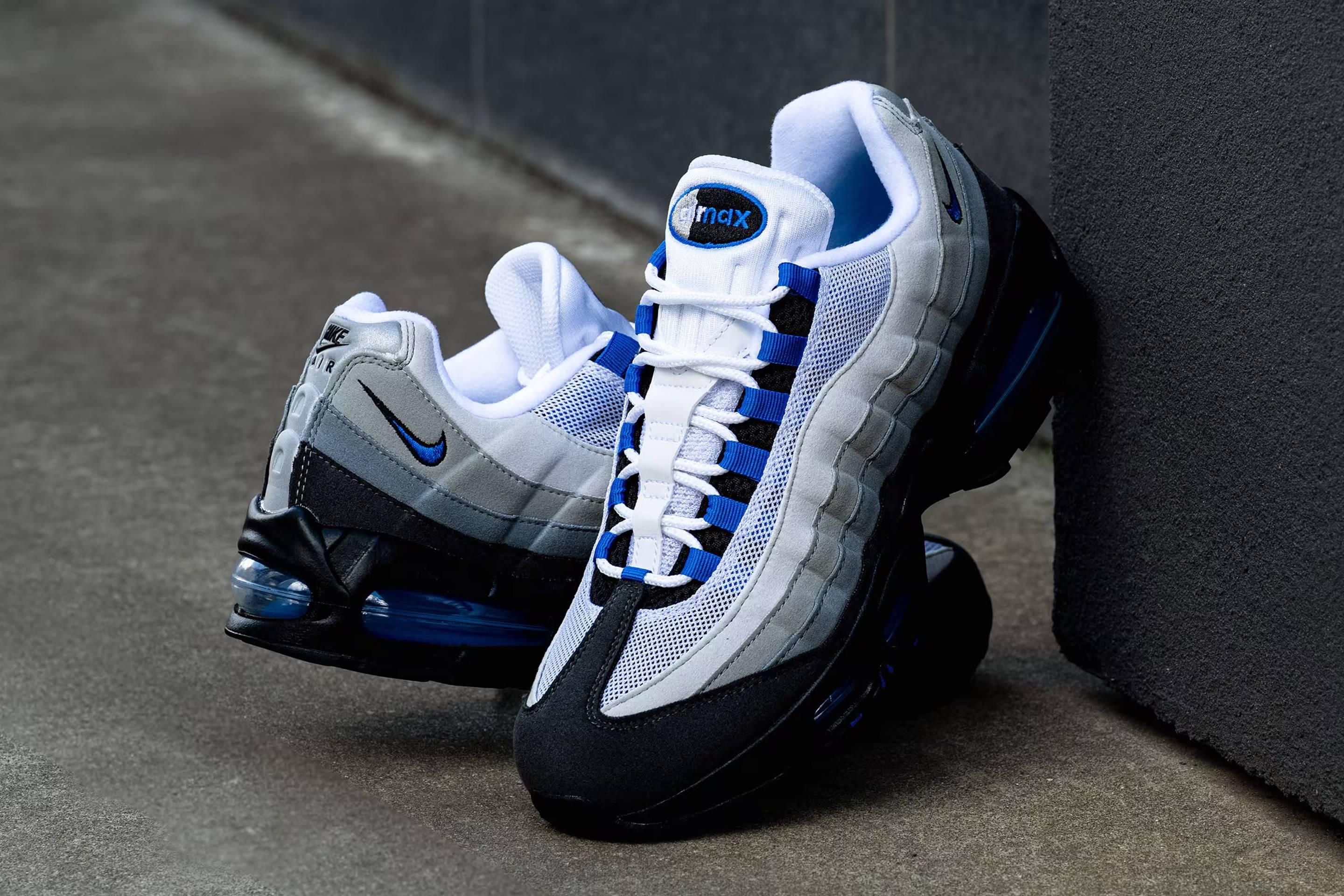 8/8発売｜Nike Air Max 95 OG "Cool Grey/Blue Spark"｜抽選/販売/定価情報