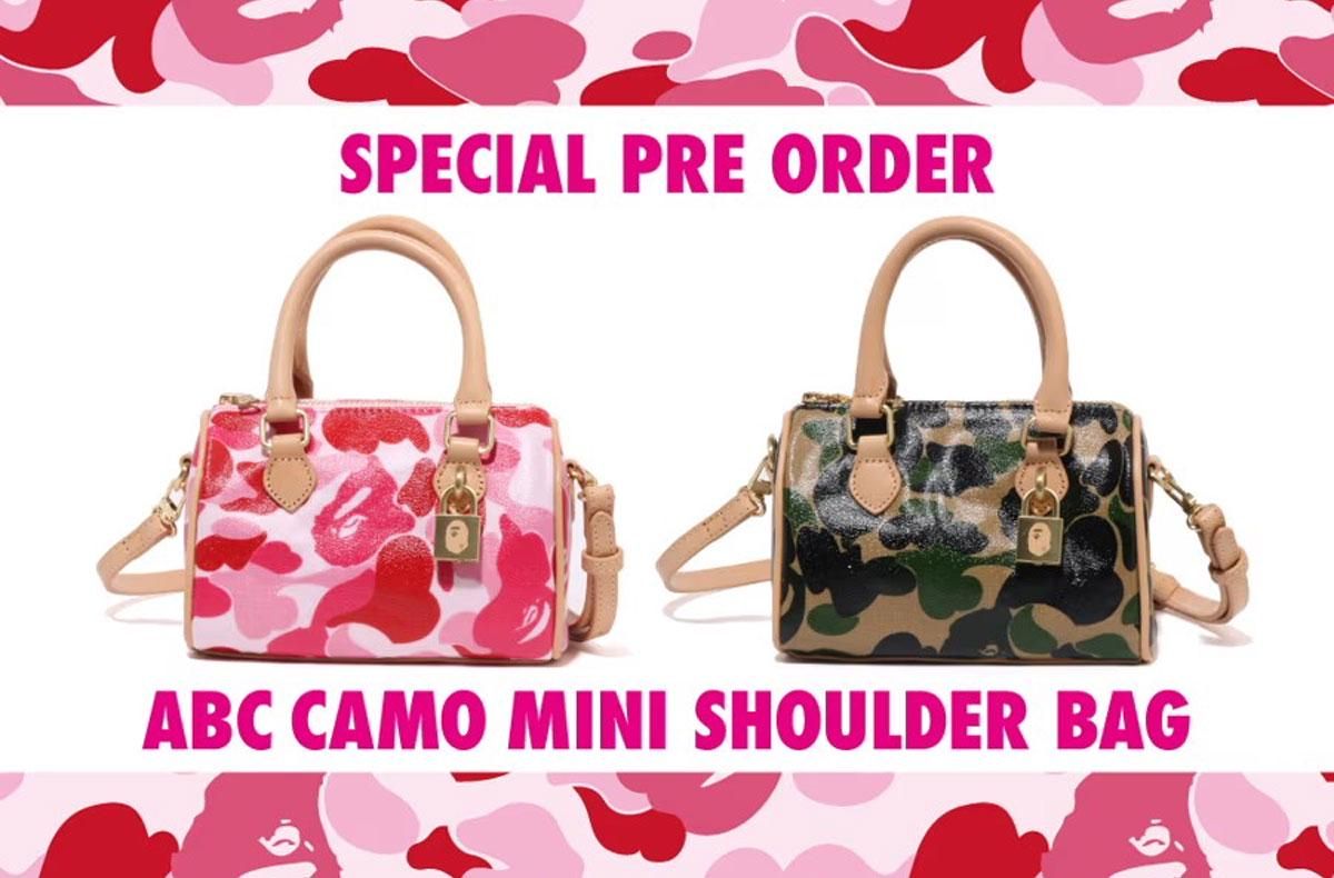 8/2〜8/25予約受付｜A BATHING APE® ABC Camo Mini Shoulder Bag｜抽選/販売/定価情報