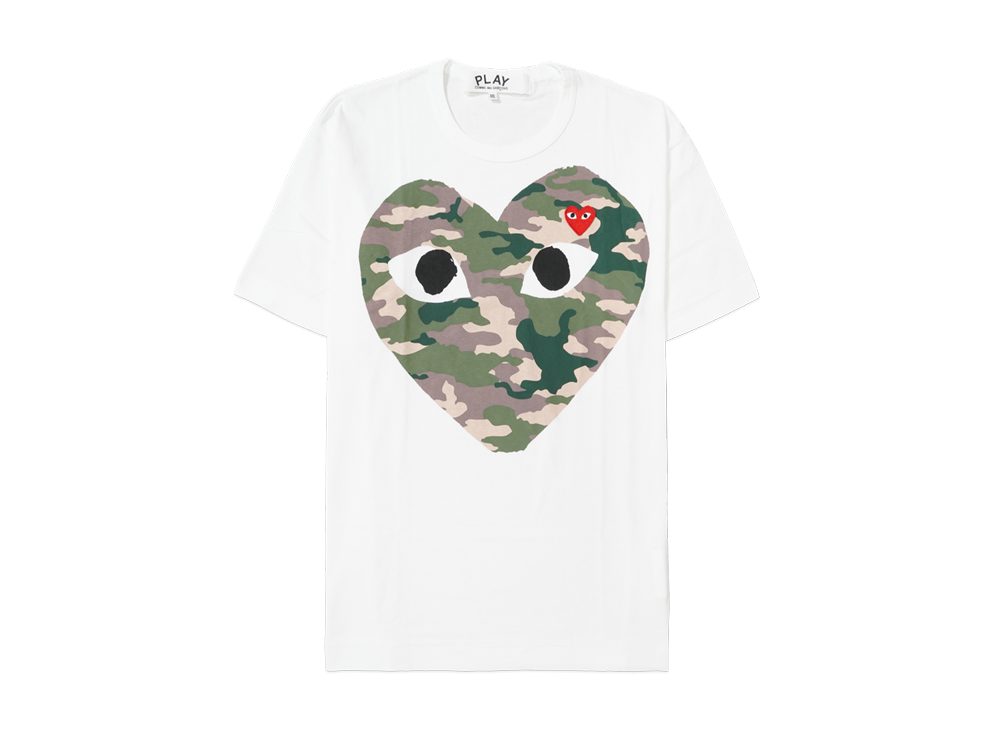 COMME des GARCONS PLAY CDG AX-T242-051 "White"