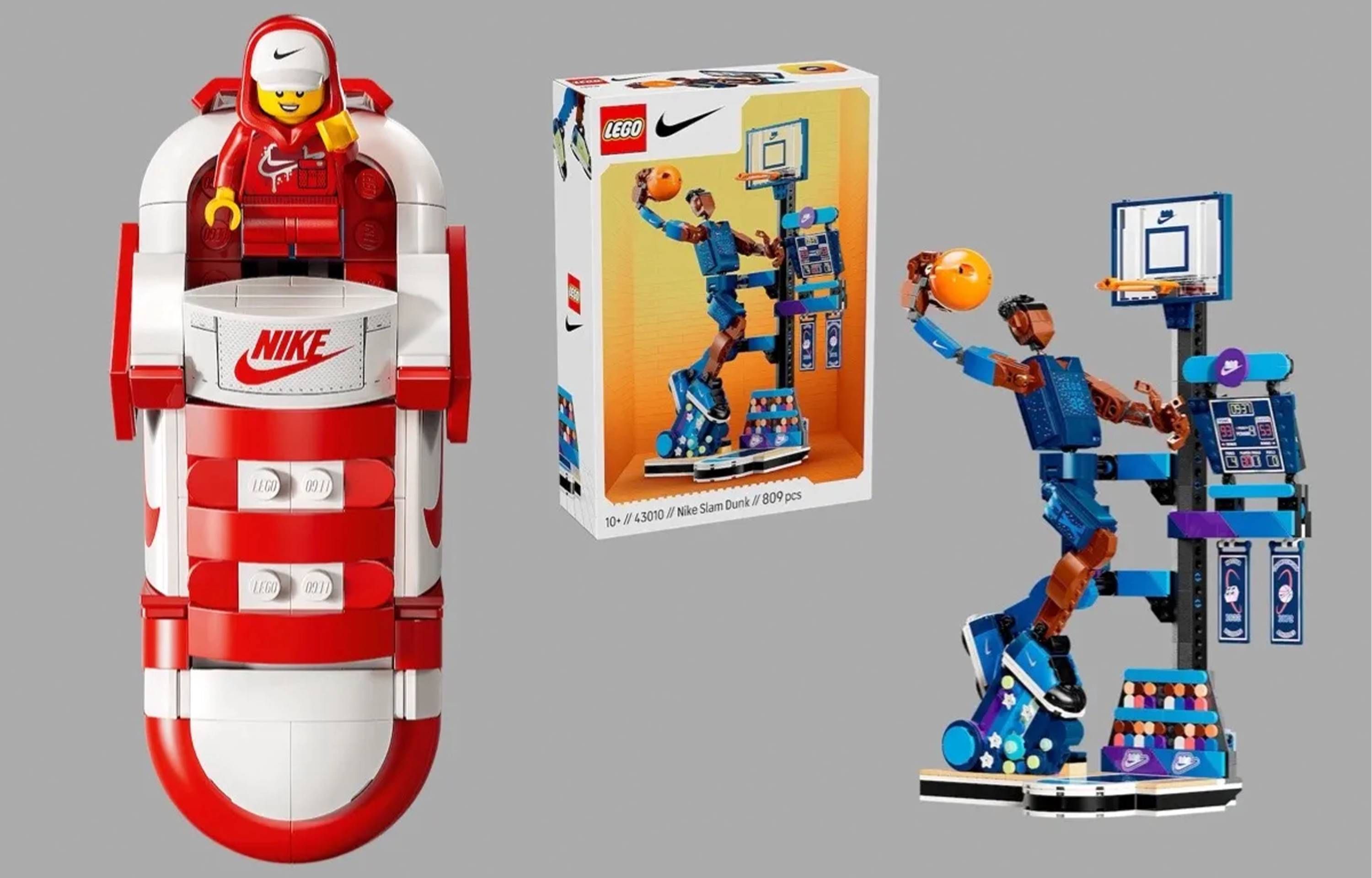 NikeとLEGO®がコラボ！ギミックを多数搭載したバスケモチーフのブロックセットが9/2に発売