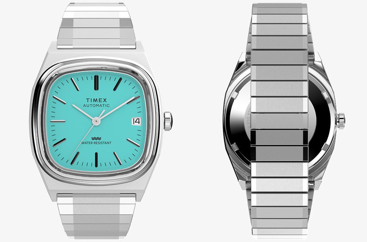 Timex REISSUE 1983 E-line ターコイズ Timex Automatic 1983 E-Line Reissue 34mm] : r/Watches
