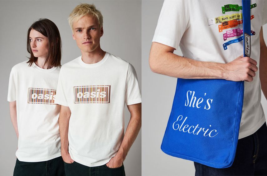 英国カルチャーを象徴するOasisとPaul Smithが待望のタッグ!Tシャツやキャップなどファン垂涎のコラボアパレルが登場