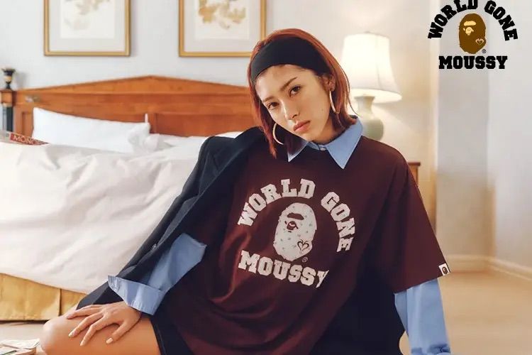 個性が際立つ、MOUSSY × A BATHING APE®の限定ラインナップに注目！